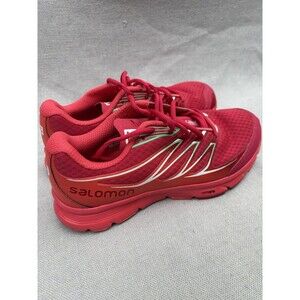 Salomon Shoes Women Size 7.5 Sense Link Running Workout Athletic Red Orange